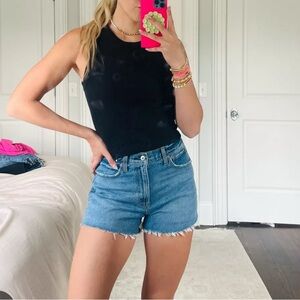 Abercrombie 90s Relaxed High Rise Cutoff Shorts